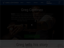 Tablet Screenshot of gregcentineo.com